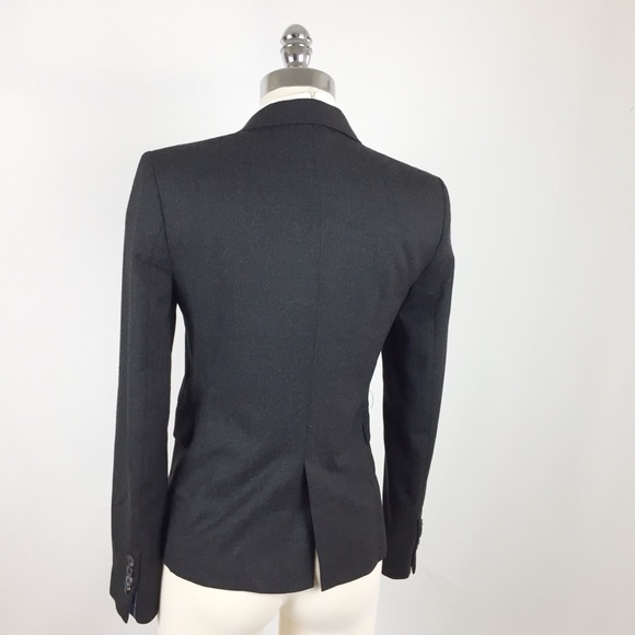 Zara blazer grey Made in Spain roll up sleeves - Picture 4 of 8